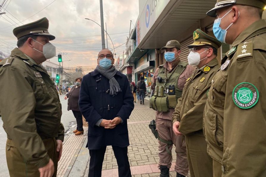 Con fiscalización al comercio ambulante avanza plan de seguridad del centro de Rancagua