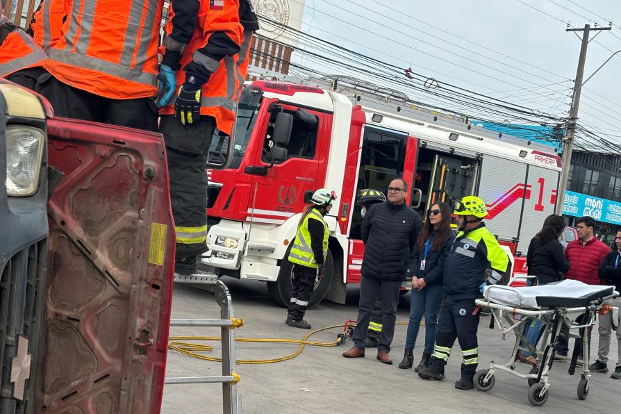 Realizan Simulación de accidente vial en Rengo