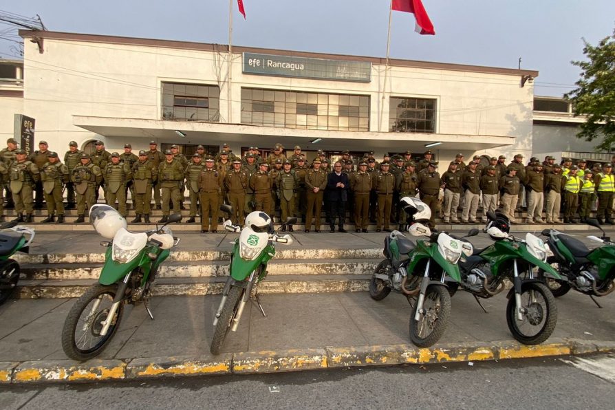Delegado Presidencial y General de Zona Carabineros lideran ronda extraordinaria en Región de O’Higgins