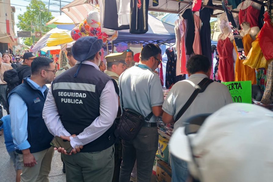 Realizan operativo de seguridad en el centro de Rancagua