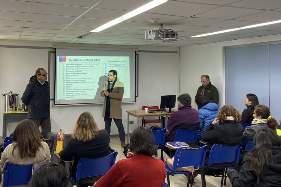 Autoridades visitan en Rancagua la capacitación para la ENUSC 2025