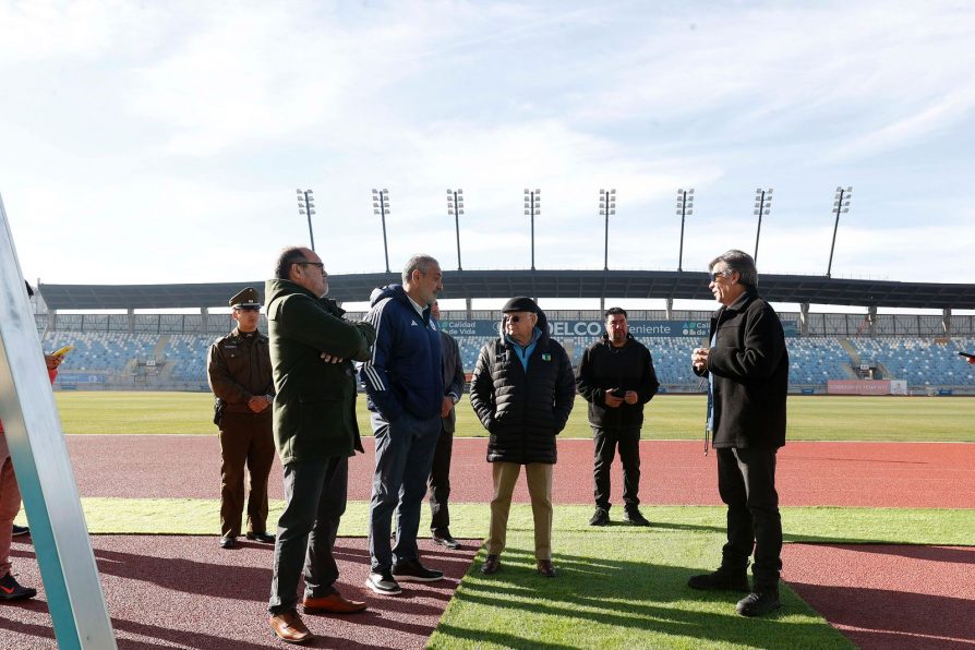 Avanzan a paso firme las obras en el Estadio Codelco El Teniente de cara a la Copa Mundial Sub-20 de la FIFA Chile 2025